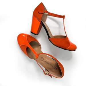 Alternative view of Isabel Naranja Tacón Cubano talla 26