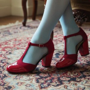 Alternative view of Céline Rojo tacón y punta charol