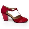 Céline Rojo tacón y punta charol