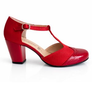 Céline Rojo Brillante Shantung-Charol