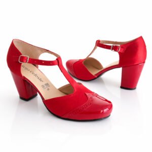 Alternative view of Céline Rojo Brillante Shantung-Charol