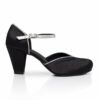 Irena Negro Shantung con detalles en plata