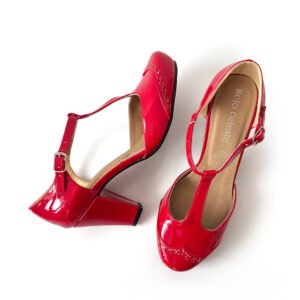 Céline rojo charol tacón 6cm - Imagen 4